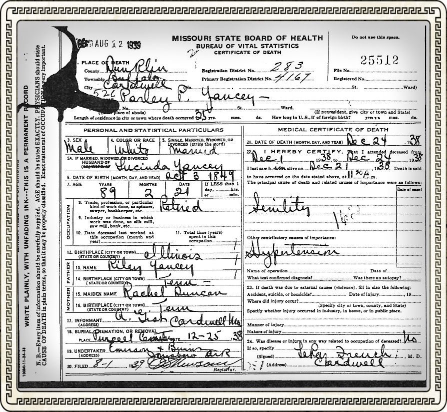 death cert